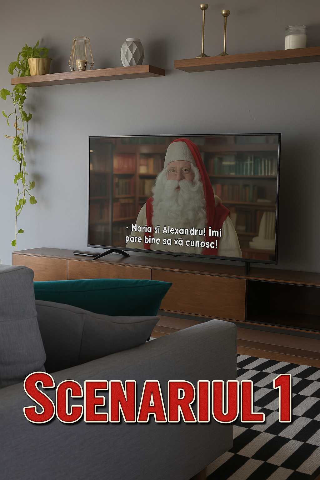 SCENARIUL 1 - Videoclip Unic Personalizat De La Moș Crăciun🎅 ( Livrare Pe Mail În Doar 8-10 Ore ) - ACASĂ LA MOȘ CRĂCIUN