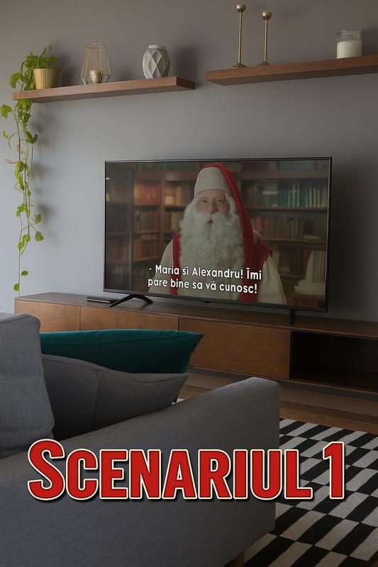 SCENARIUL 1 - Videoclip Unic Personalizat De La Moș Crăciun🎅 ( Livrare Pe Mail În Doar 8-10 Ore ) - ACASĂ LA MOȘ CRĂCIUN